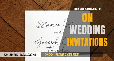 Wedding Invitation Etiquette: Whose Name Comes First?