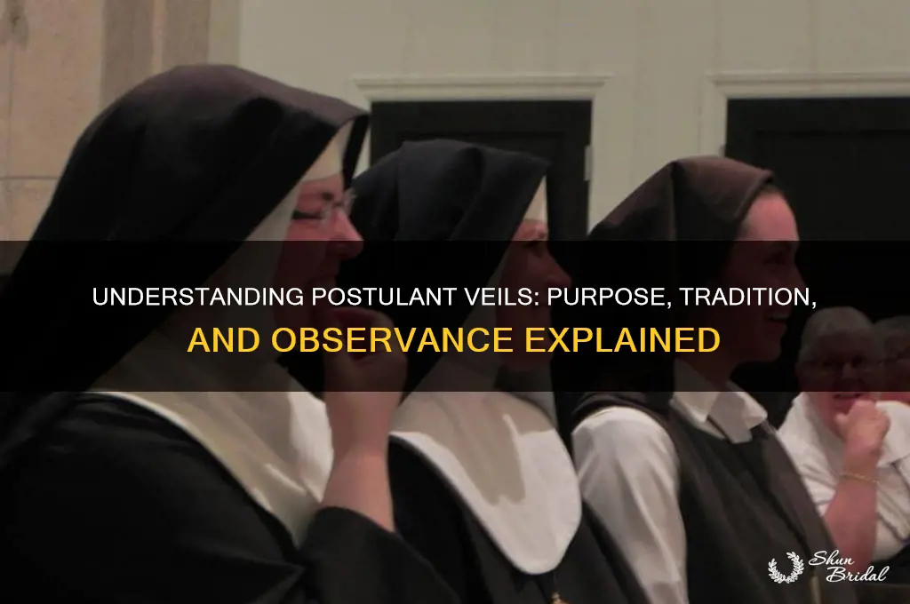 how are postulant veils pton