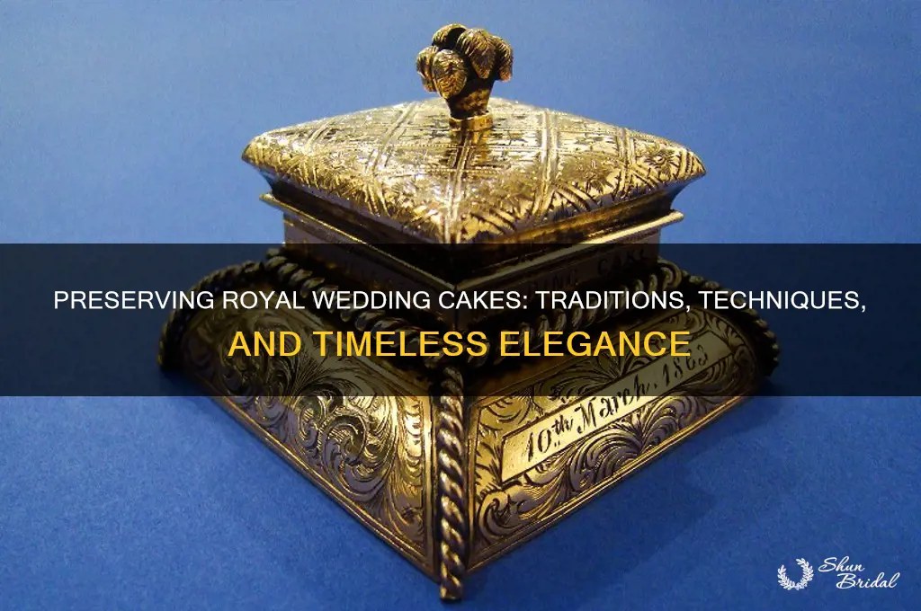 how are royal wedding cakes preserved