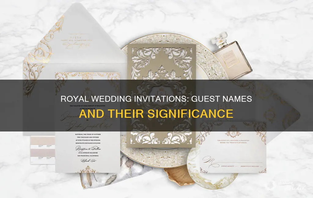 how are royal wedding invitations guest names