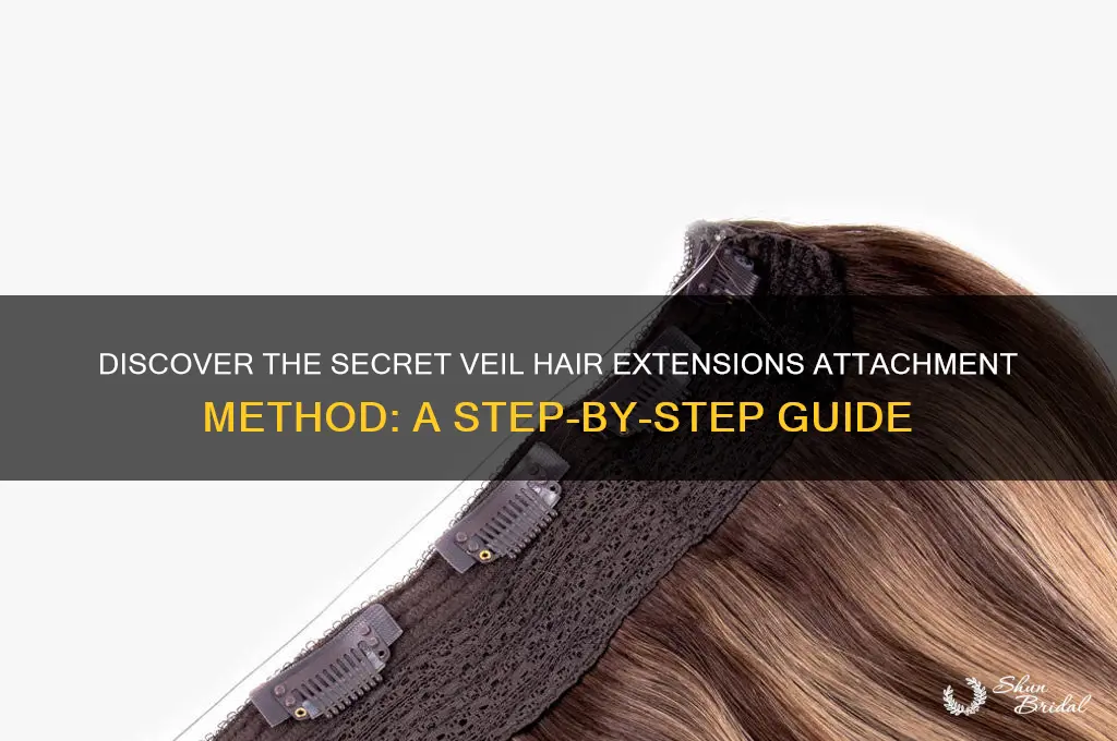 how are secret veil hair extensions attached