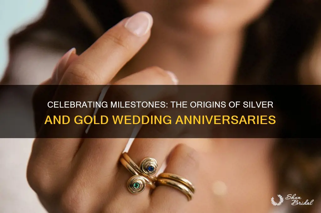 how are sliver and gold wedding anniversaries called