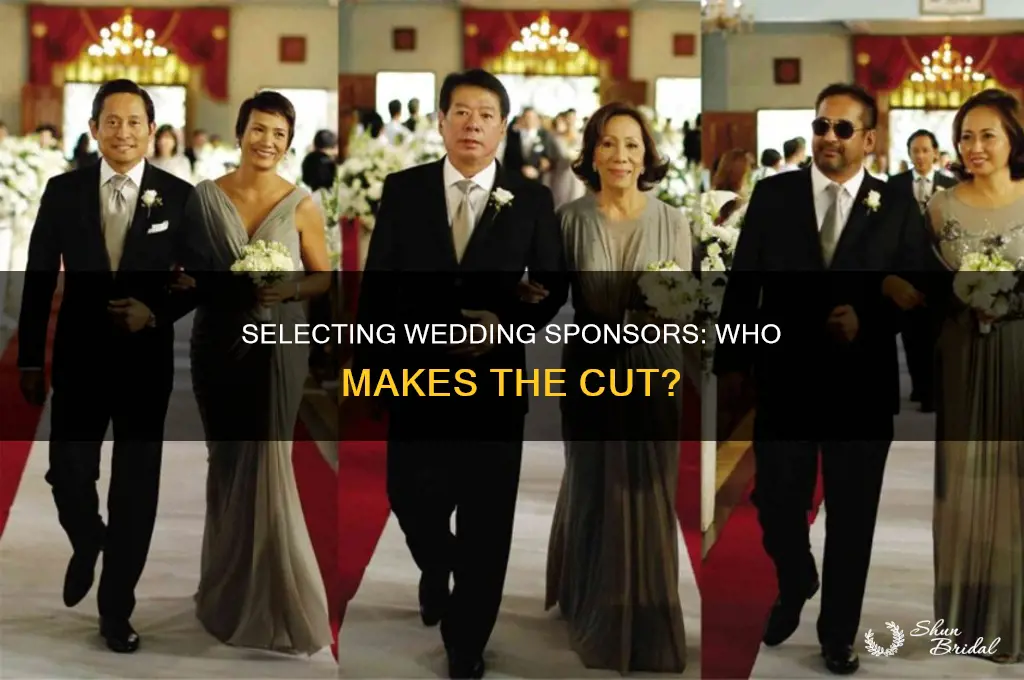 how are sponsors selected wedding