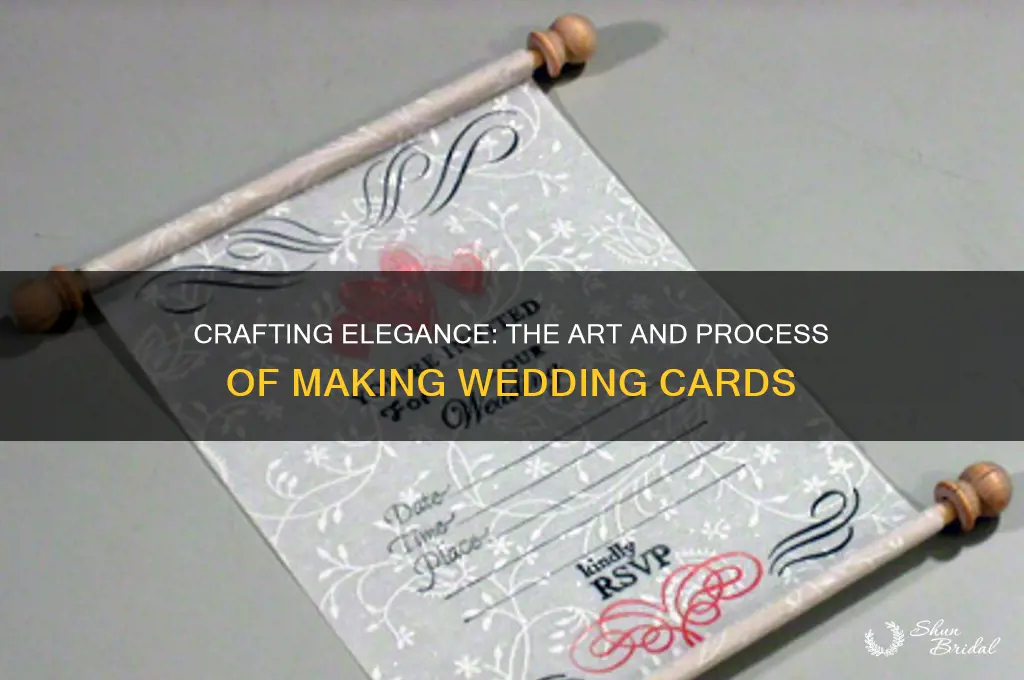 how are wedding cards made