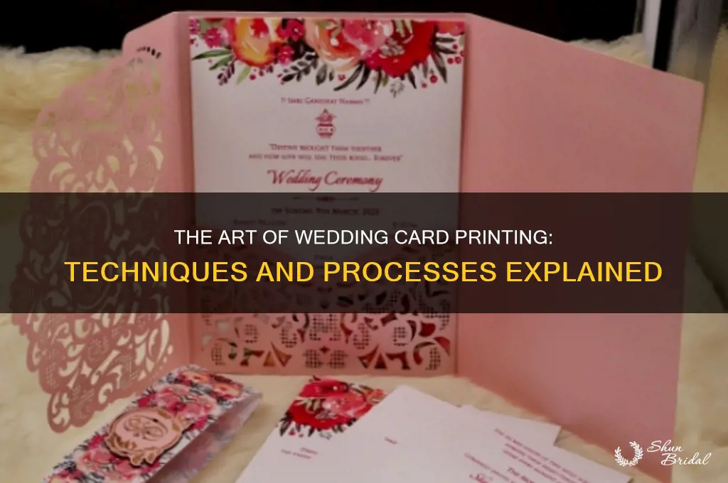 how are wedding cards printed