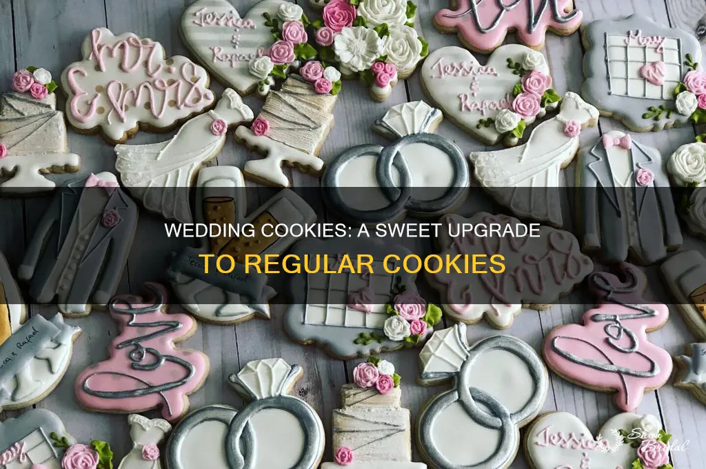 how are wedding cookies different from normal cookies