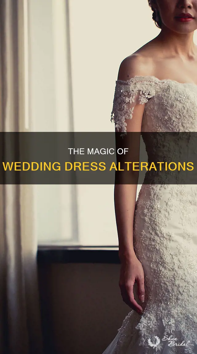 how are wedding dresses altered