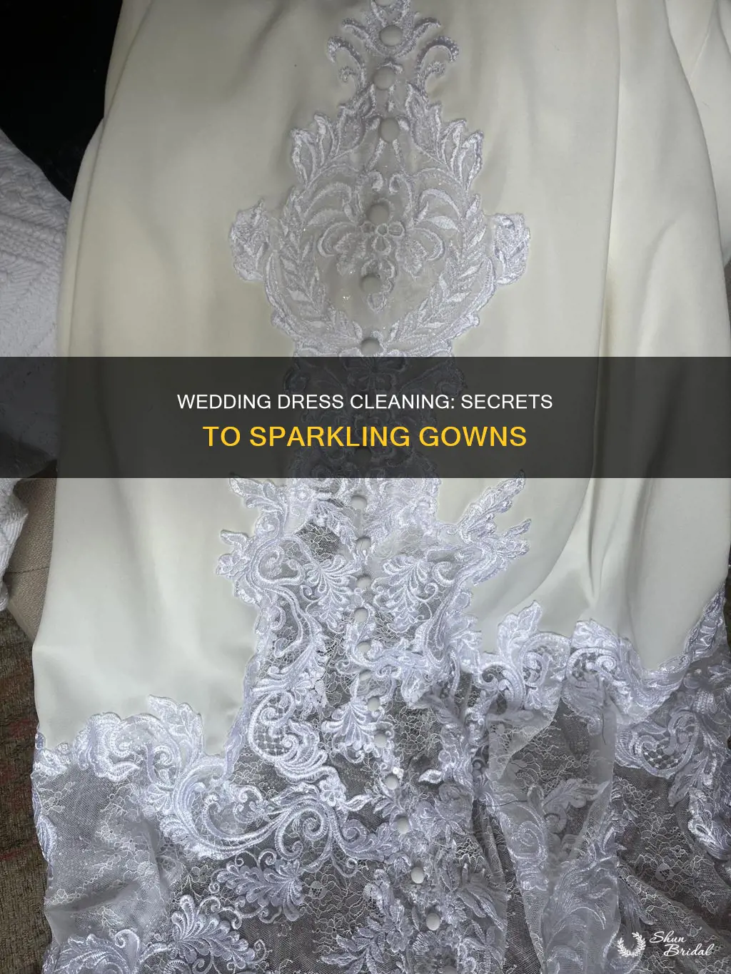 how are wedding dresses cleaned