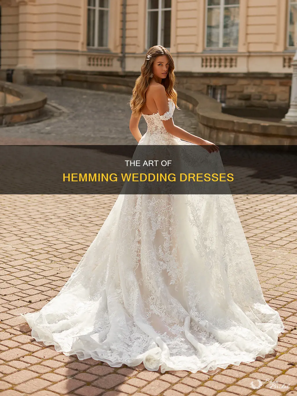 how are wedding dresses hemmed