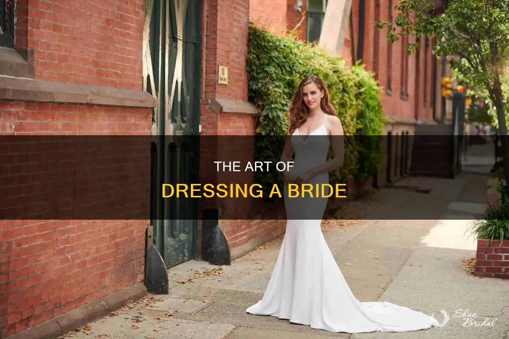 how are wedding dresses put on