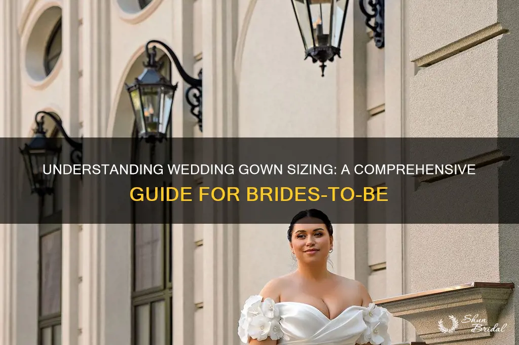 how are wedding gowns sized