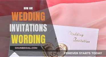 Wording Wedding Invites: Etiquette and Examples