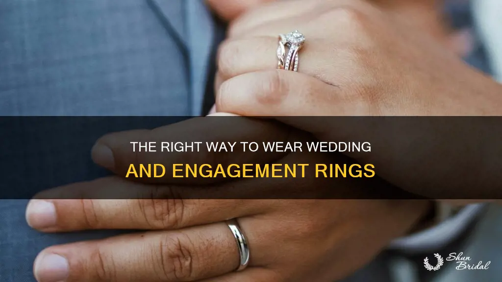 how are wedding rings and engagement rings supposed to go