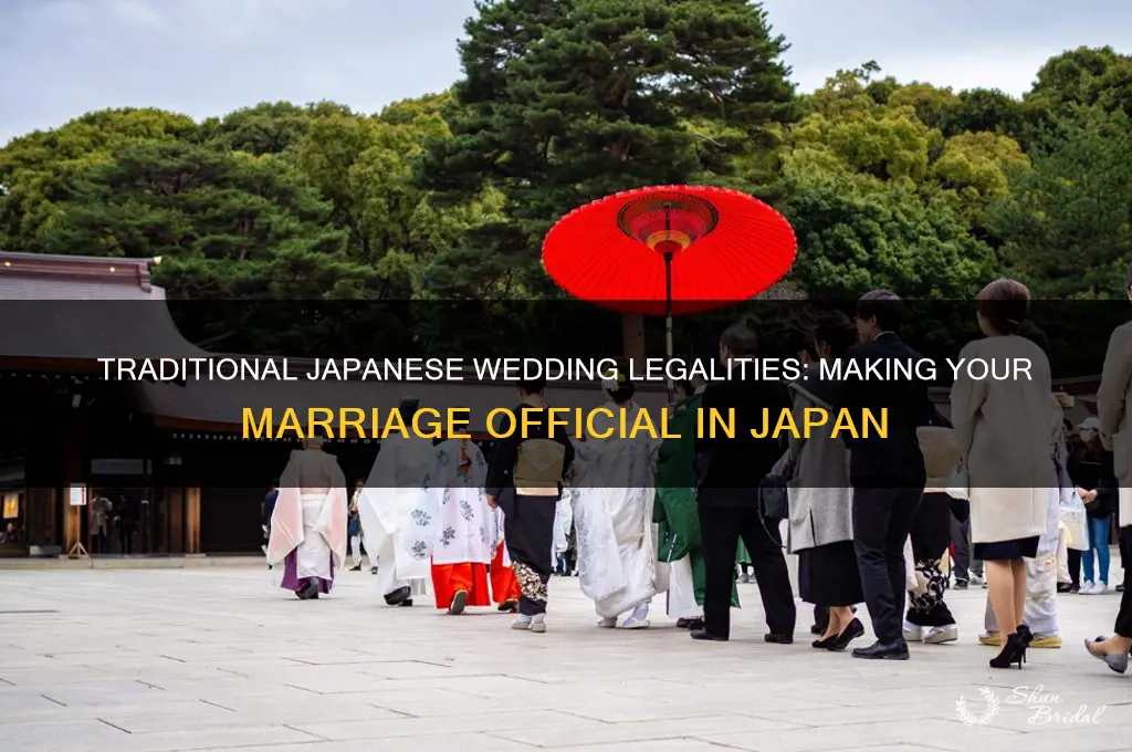 how are weddings made official in japan
