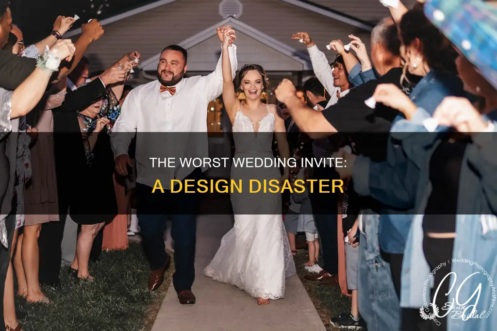 how bad can a wedding invite be