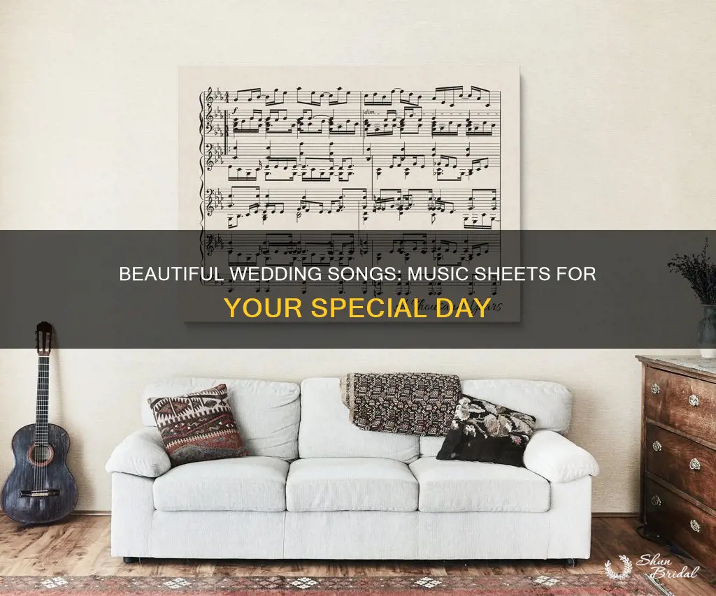 how beautiful wedding song sheet music