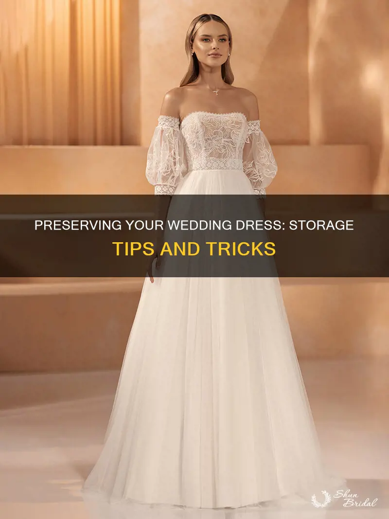 how best to store a wedding dress