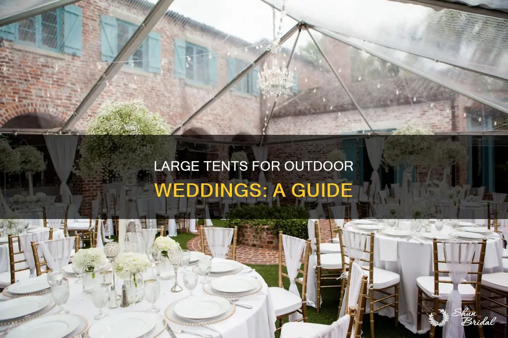 how big a tent do I need for 200 wedding