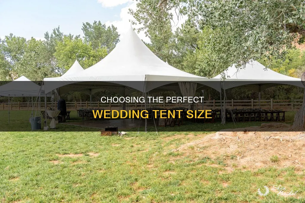 how big a tent do I need for my wedding
