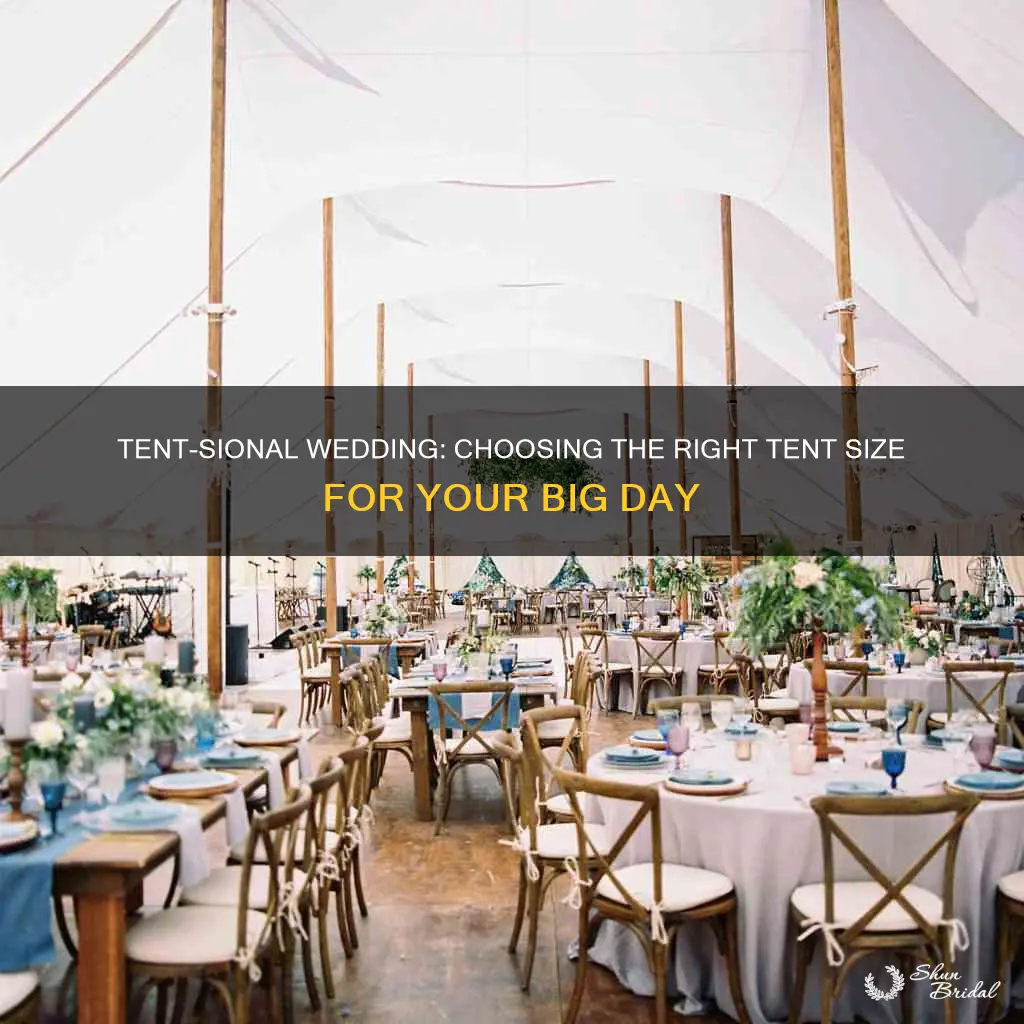 how big a tent for wedding