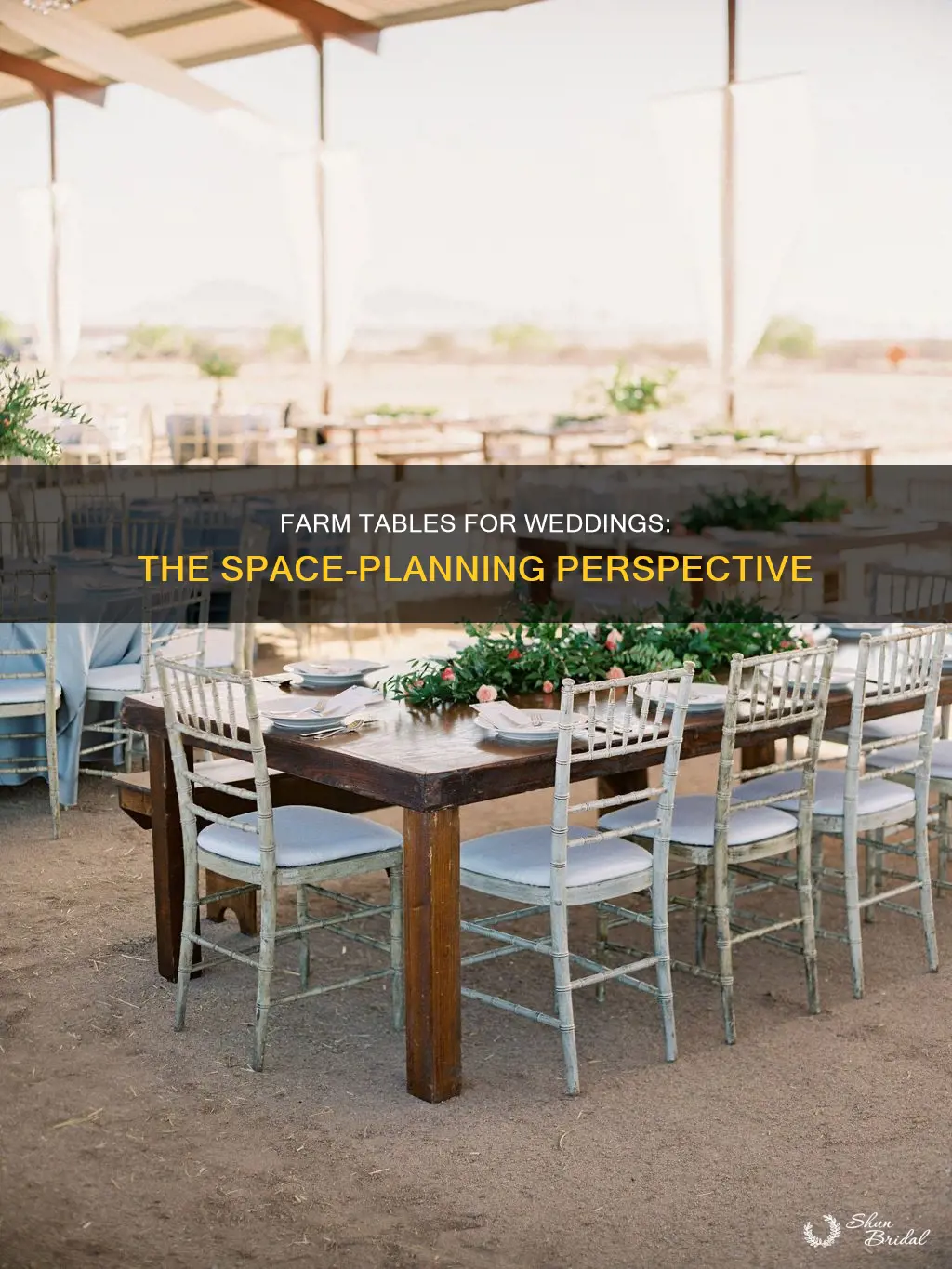 how big are farm tables for wedding