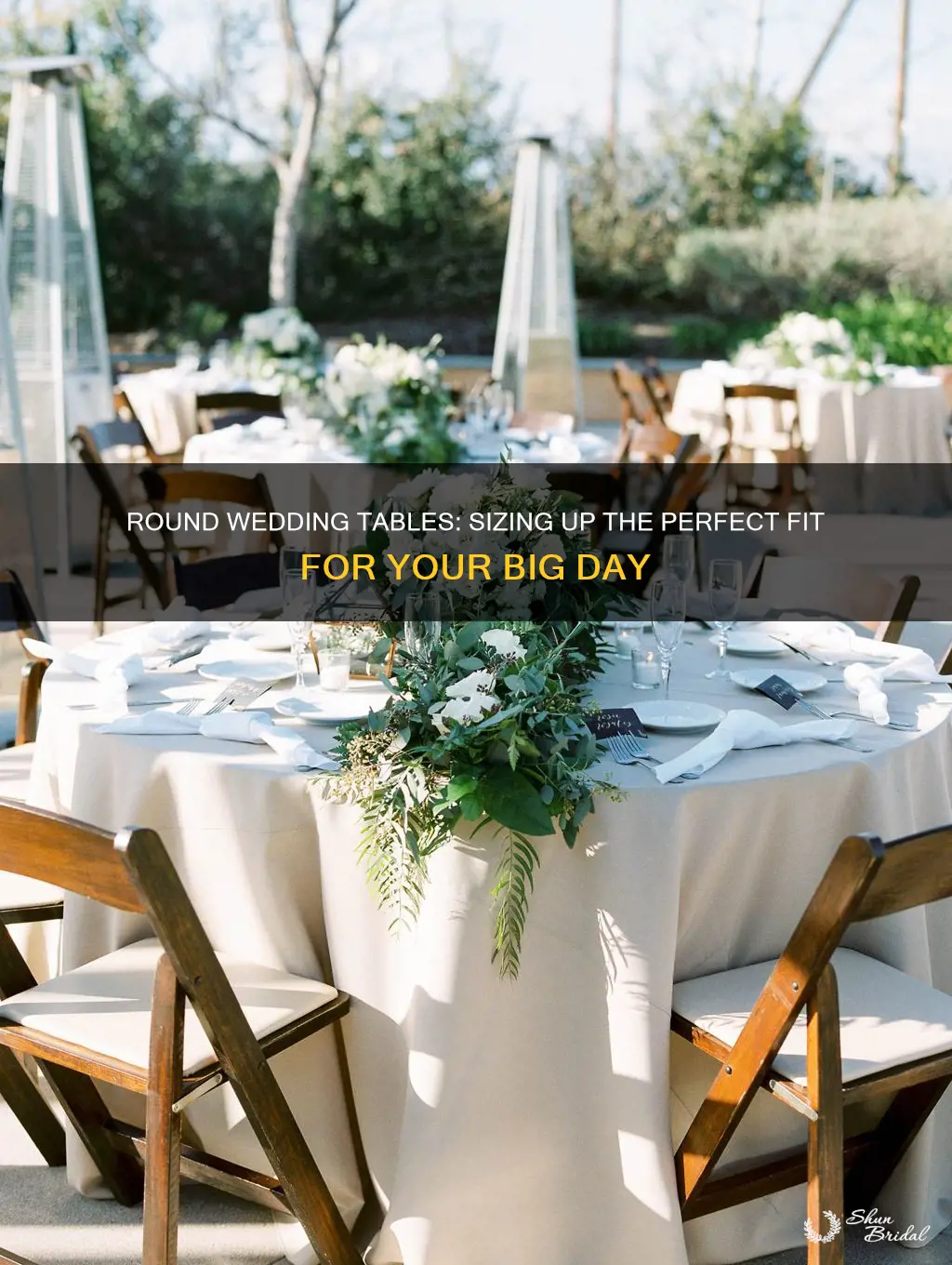 how big are round wedding tables