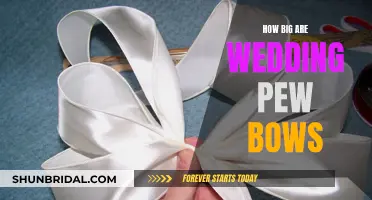 Wedding Pew Bow Dimensions: A Guide to Sizing and Style