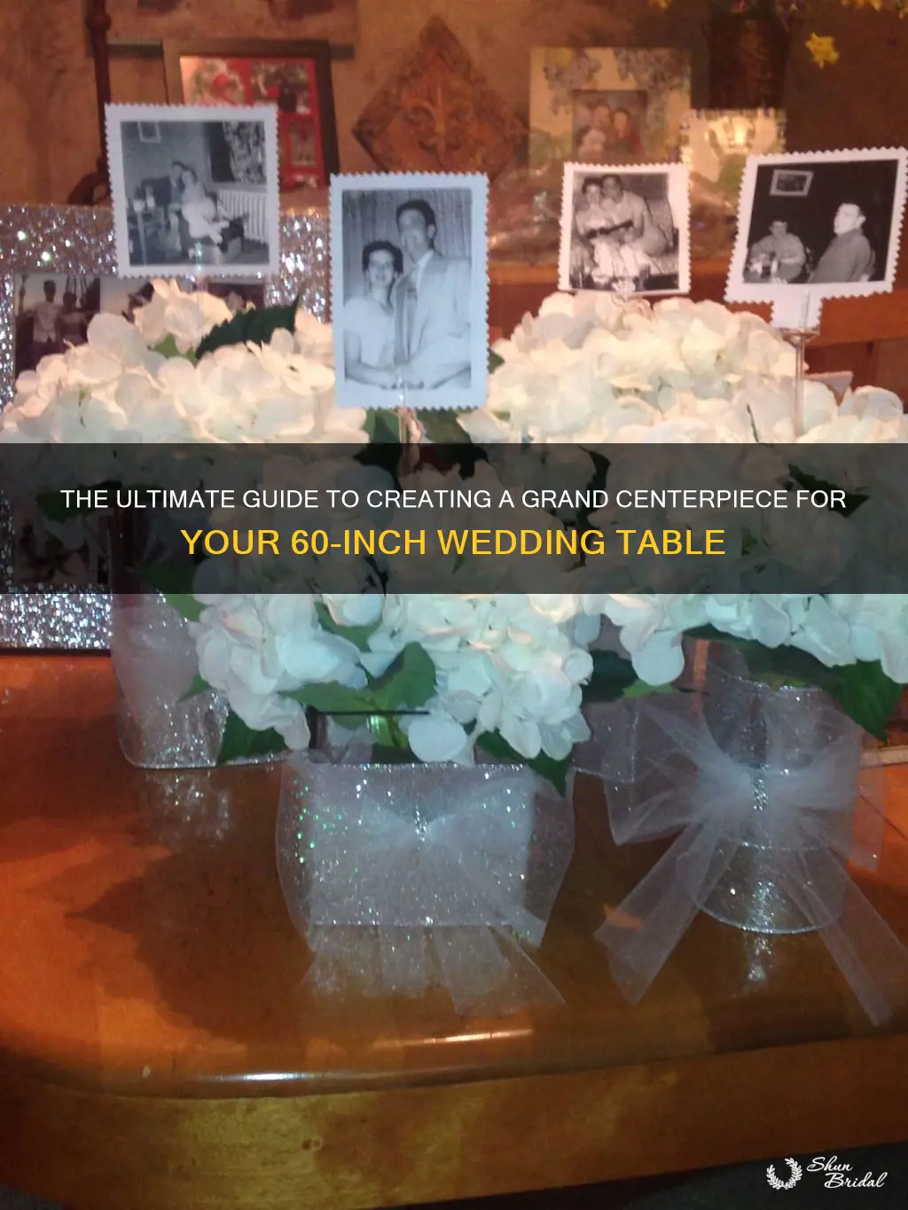 how big centerpiece wedding 60 table