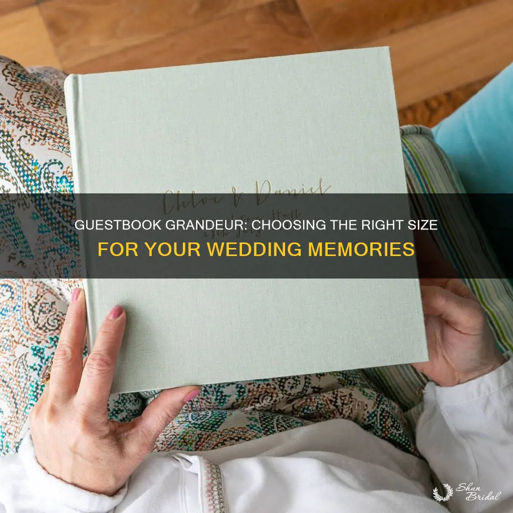 how big for guestbook wedding