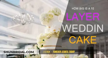 Impressive 10-Tier Wedding Cake Dimensions and Serving Guide