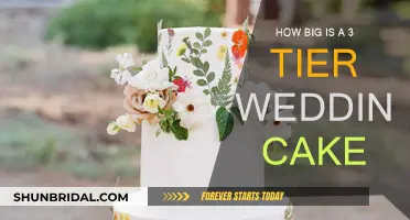 Impressive Three-Tier Wedding Cake Dimensions and Serving Guide