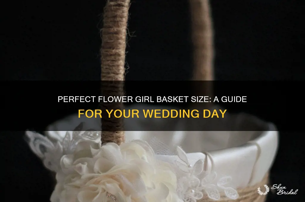 how big is a flower girl basket
