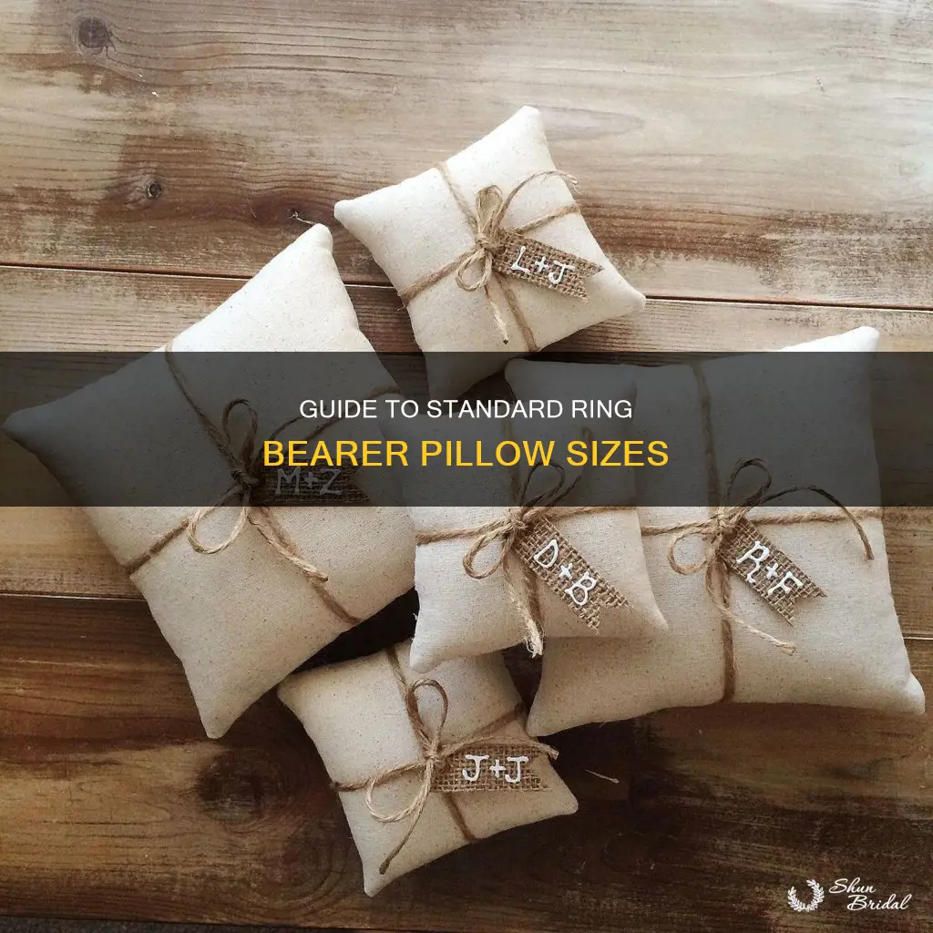 how big is a ring bearer pillow