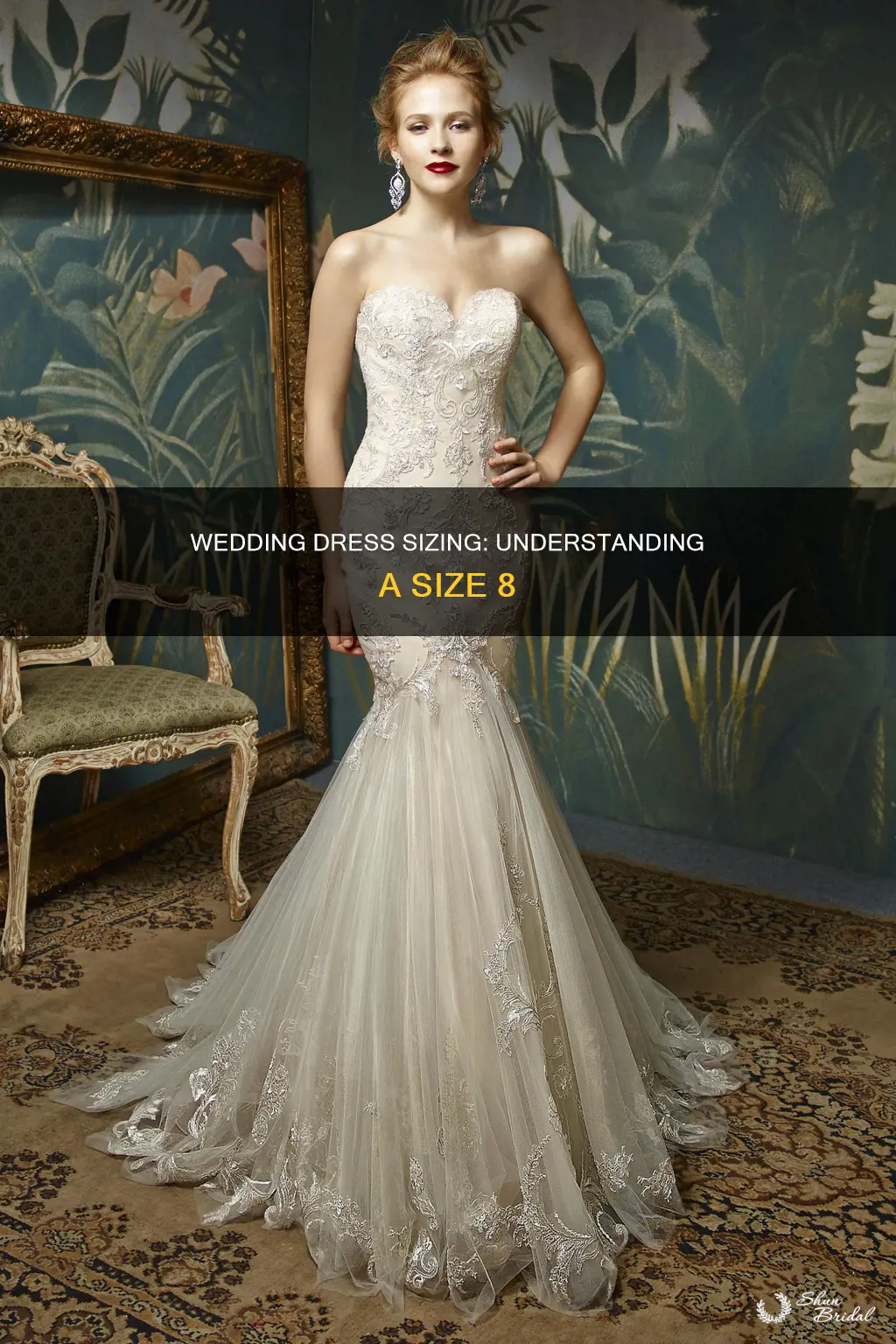 how big is a size 8 wedding dress