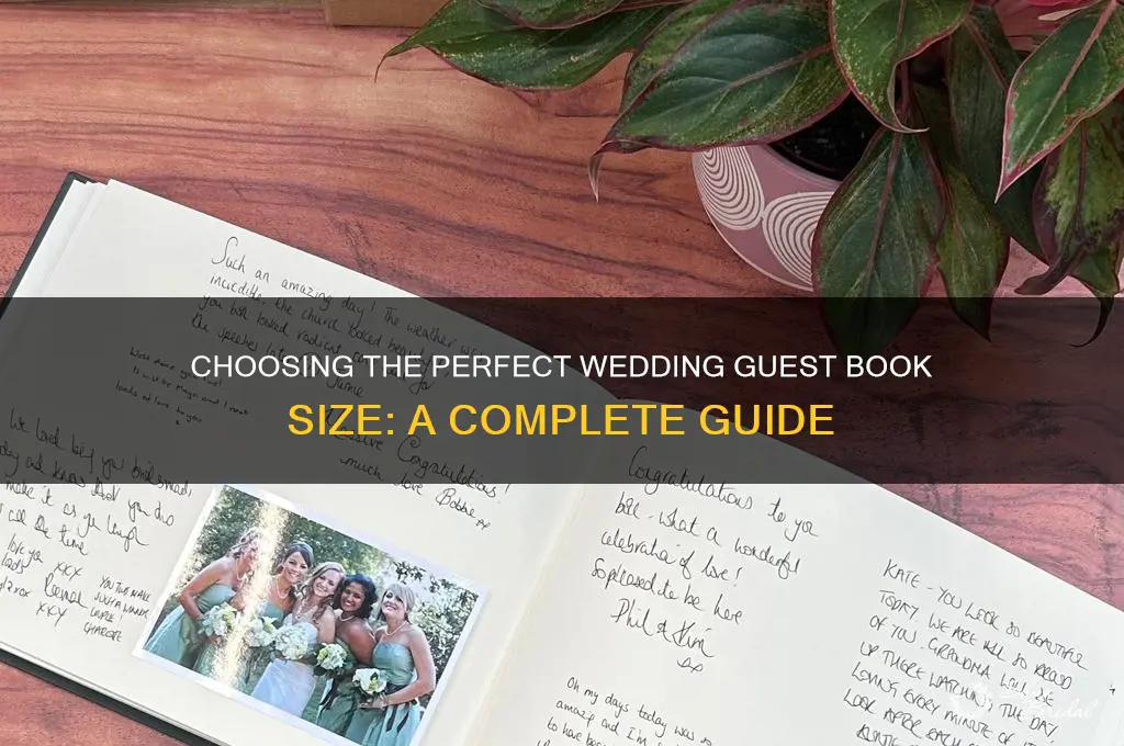 how big is a wedding guest book