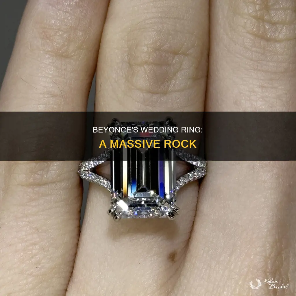 how big is beyonce wedding ring