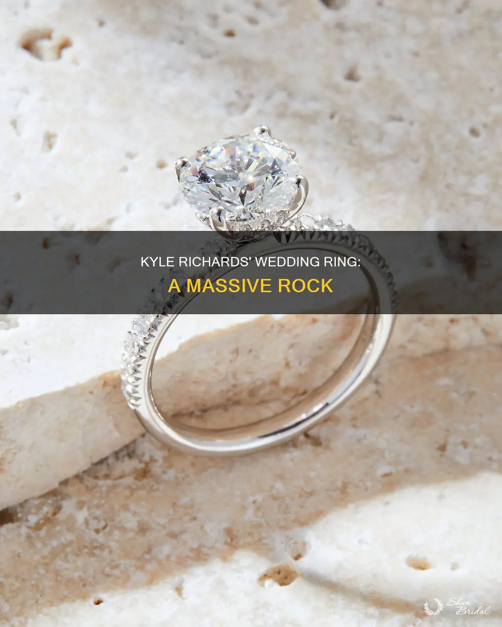 how big is kyle richards wedding ring