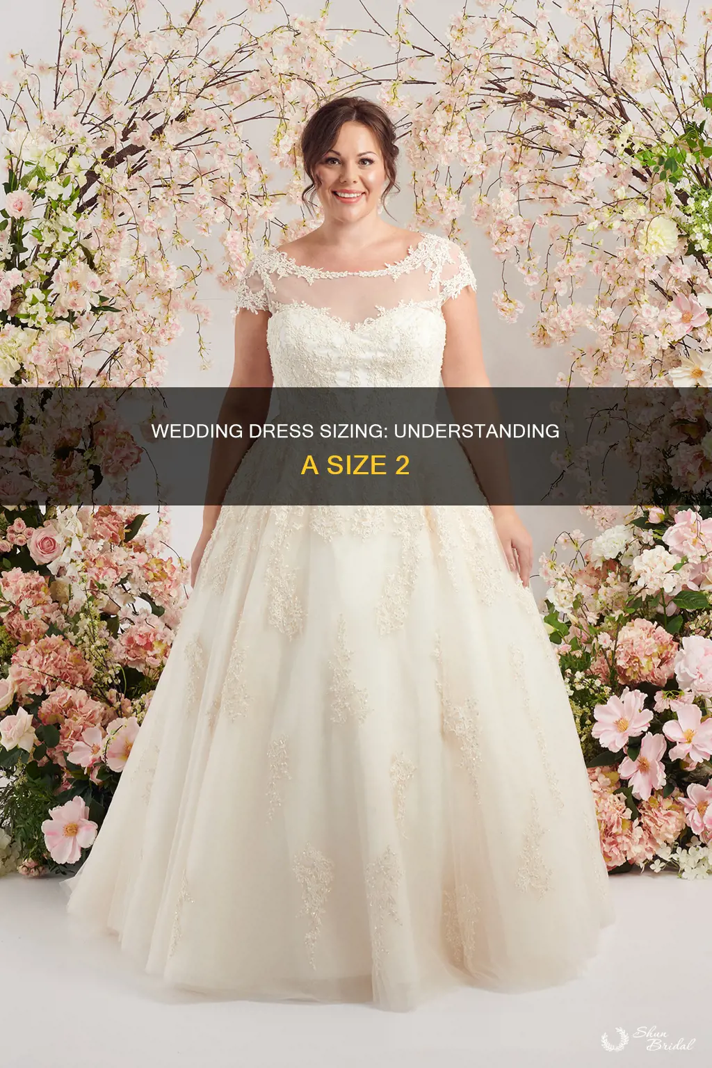 how big is size 2 wedding dress
