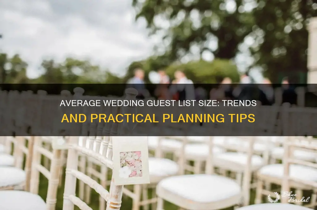 how big is the average wedding guest list