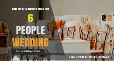 Choosing the Perfect Banquet Table Size for Your 6-Person Wedding Reception