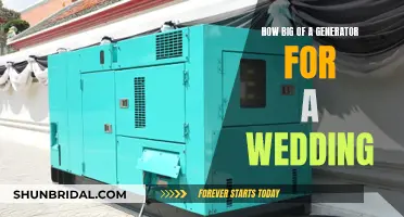 Choosing the Right-Sized Generator for Your Wedding: A Guide