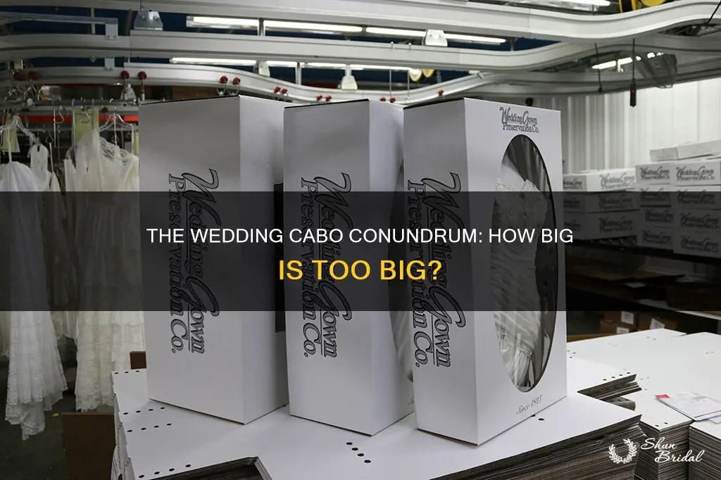 how big of a wedding cabox