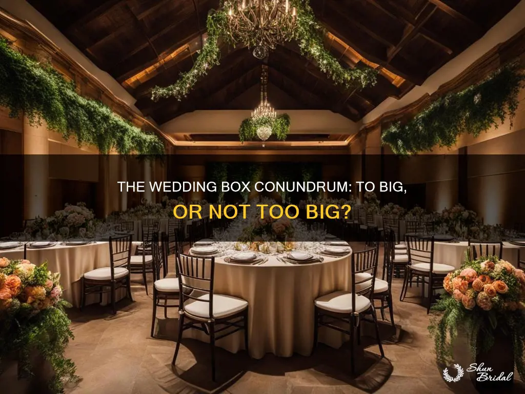 how big of a wedding cbox