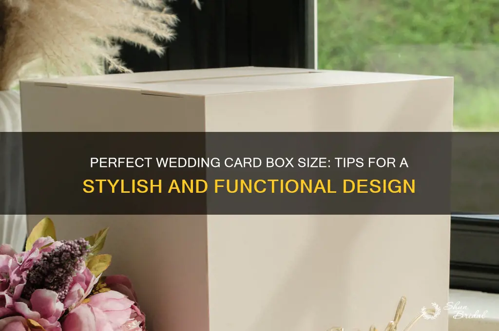 how big should a card box be for a wedding