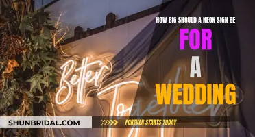 The Art of Neon Sign Sizing for Weddings: Creating the Perfect Ambiance