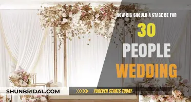 Perfect Stage Size for Intimate 30-Person Wedding Celebrations