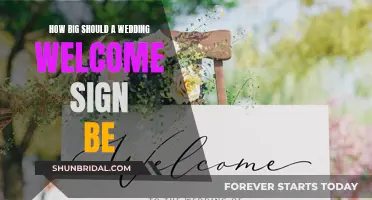 Wedding Welcome Sign: Size and Style Guide