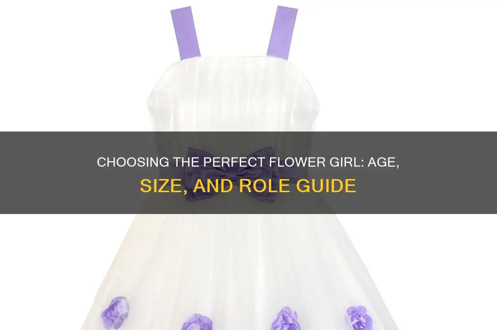 how big should flower girl be