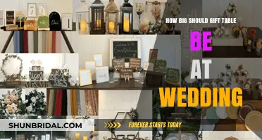 Perfect Wedding Gift Table Size: Tips for Space and Style