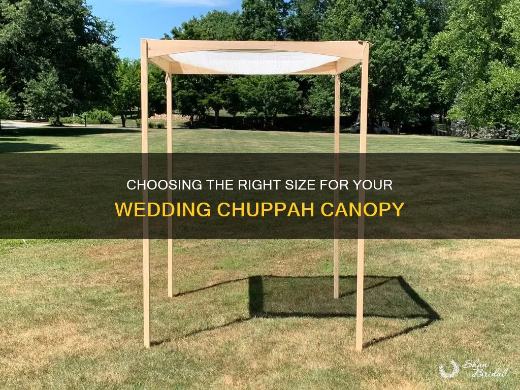 how big should the wedding chuppah canopy be